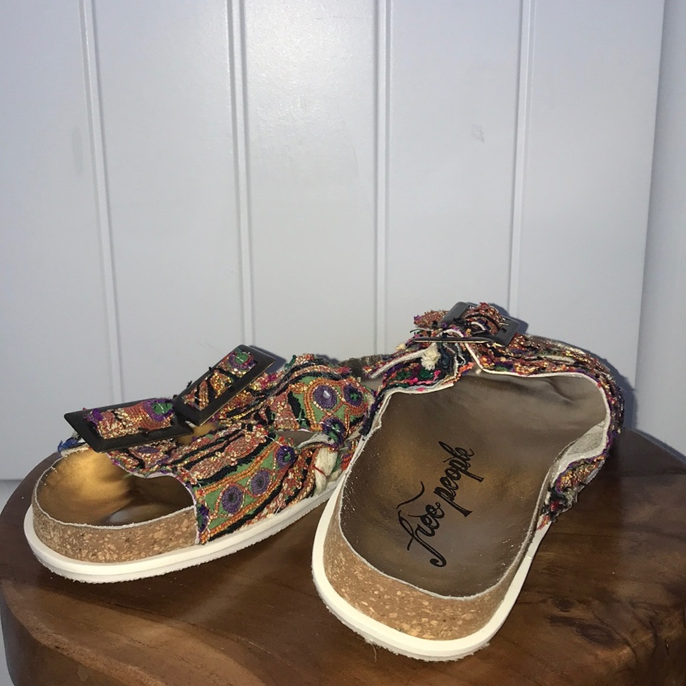 Free People Slide Sandles with Buckles